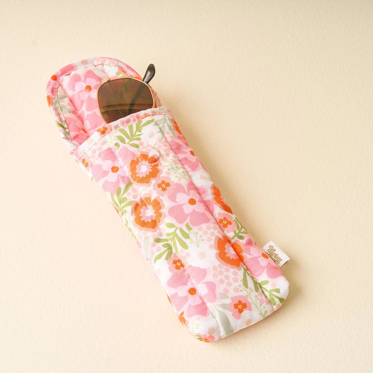 Sunglasses Case-Beyond Blooms Pink Orange The Darling Effect