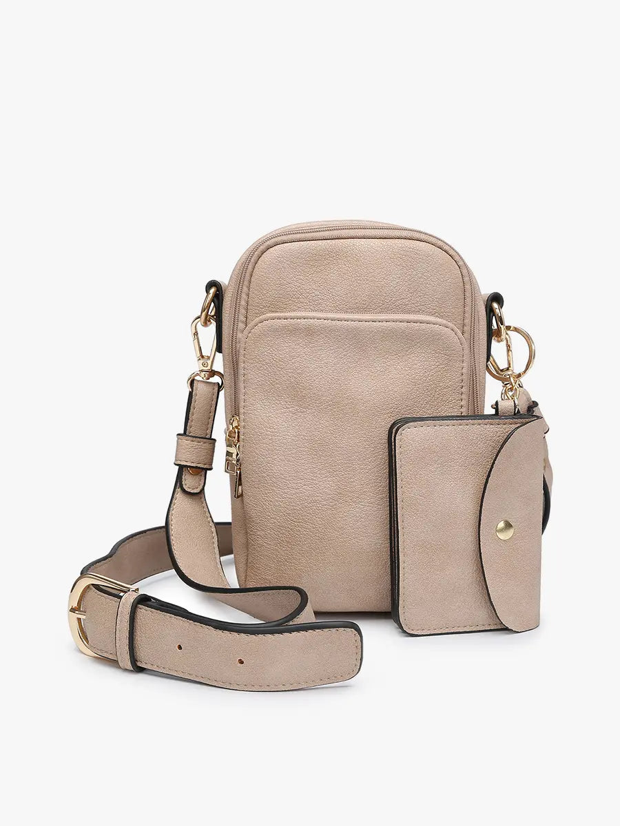 Soft Vegan Leather Crossbody w/ Pouch Jen & Co.