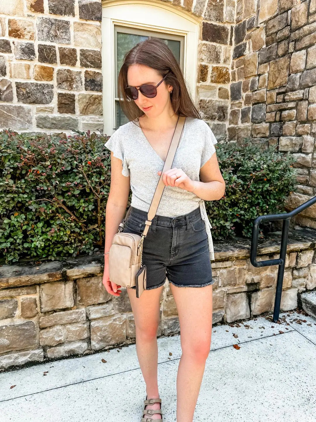 Soft Vegan Leather Crossbody w/ Pouch Jen & Co.
