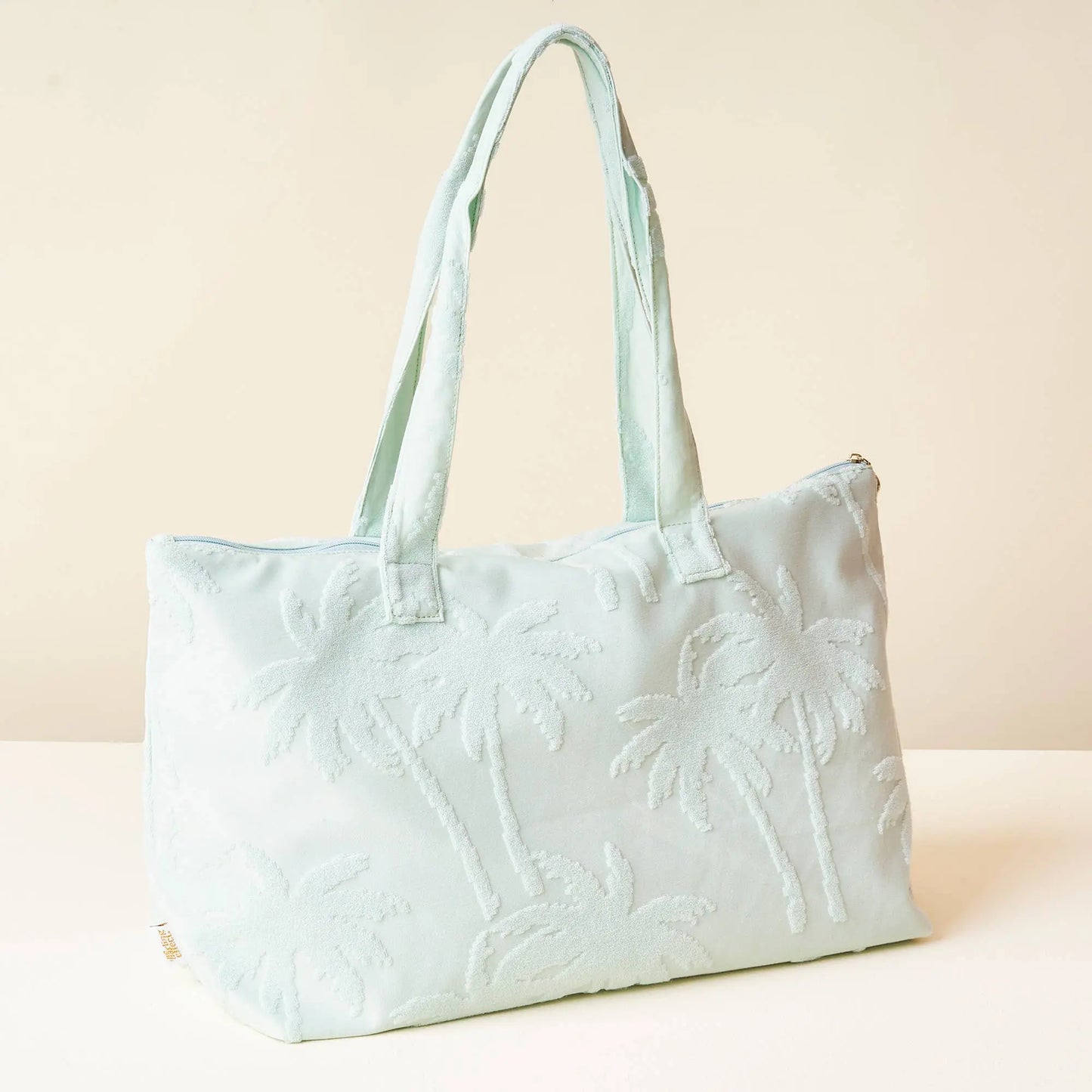 Terry Tote - Aqua Palm The Darling Effect