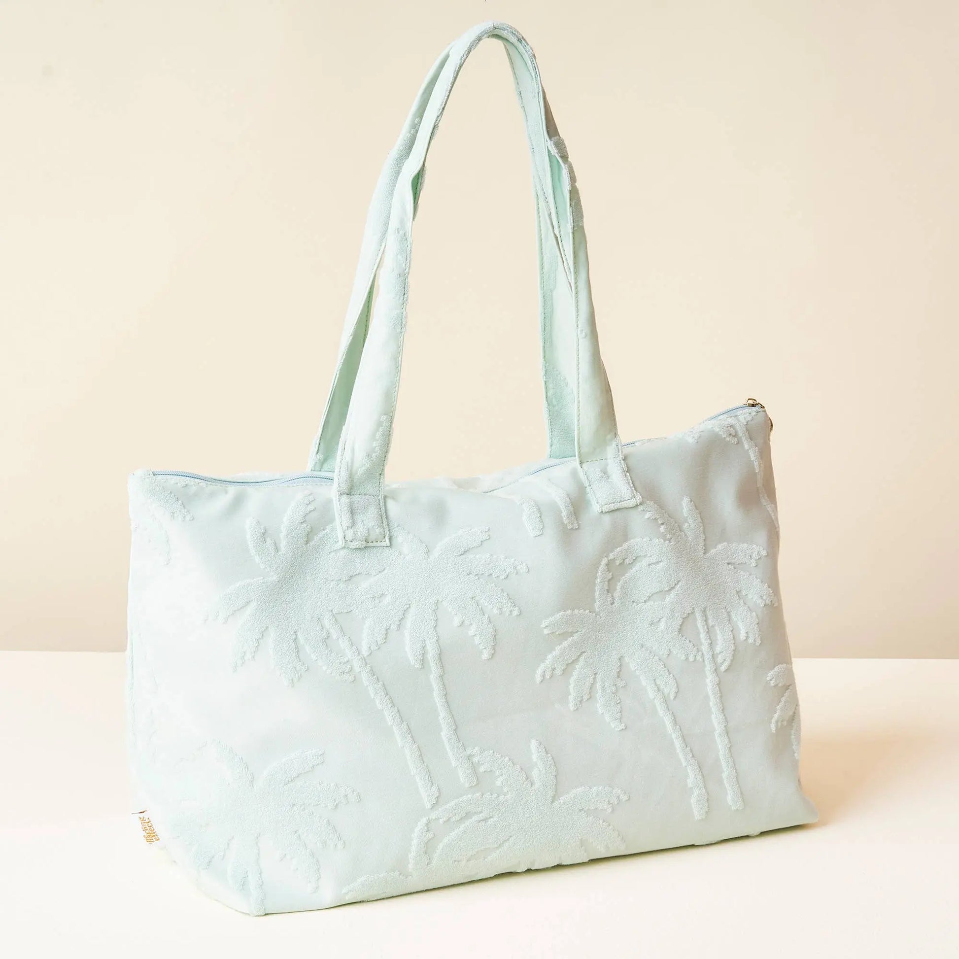Terry Tote - Aqua Palm The Darling Effect
