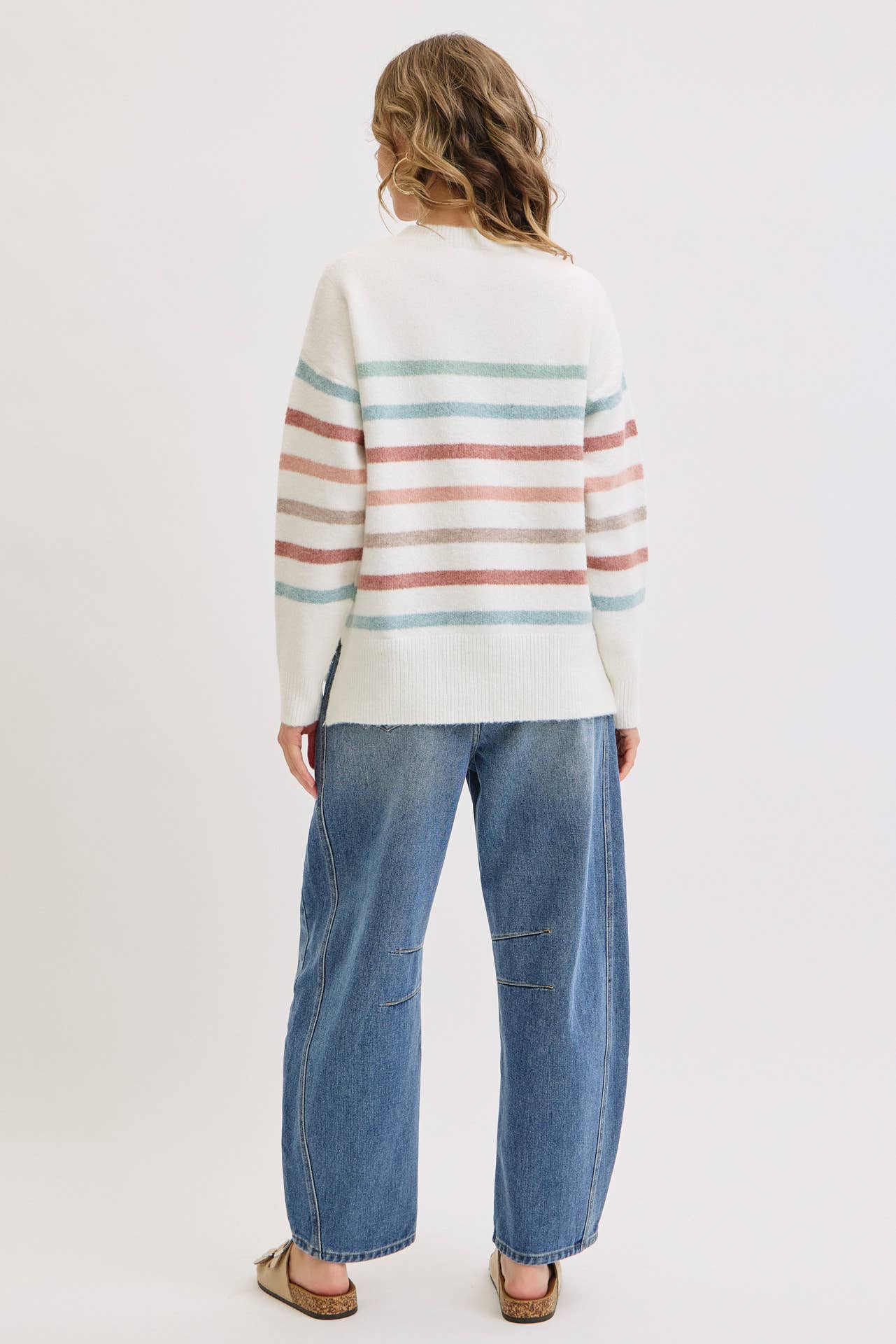 CASUAL COZY STRIPE KNIT SWEATER Sweet Lovely by Jen