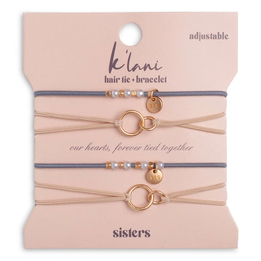 Sisters Sharable Hair Tie Bracelets K'Lani hair tie bracelets