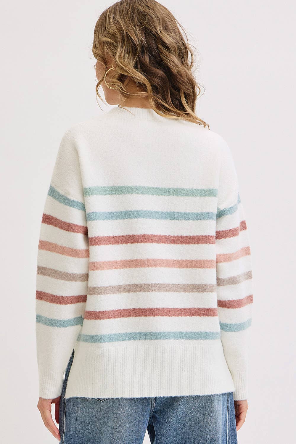 CASUAL COZY STRIPE KNIT SWEATER Sweet Lovely by Jen